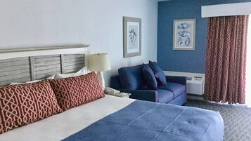 Premium bedding, blackout drapes, iron/ironing board, free WiFi