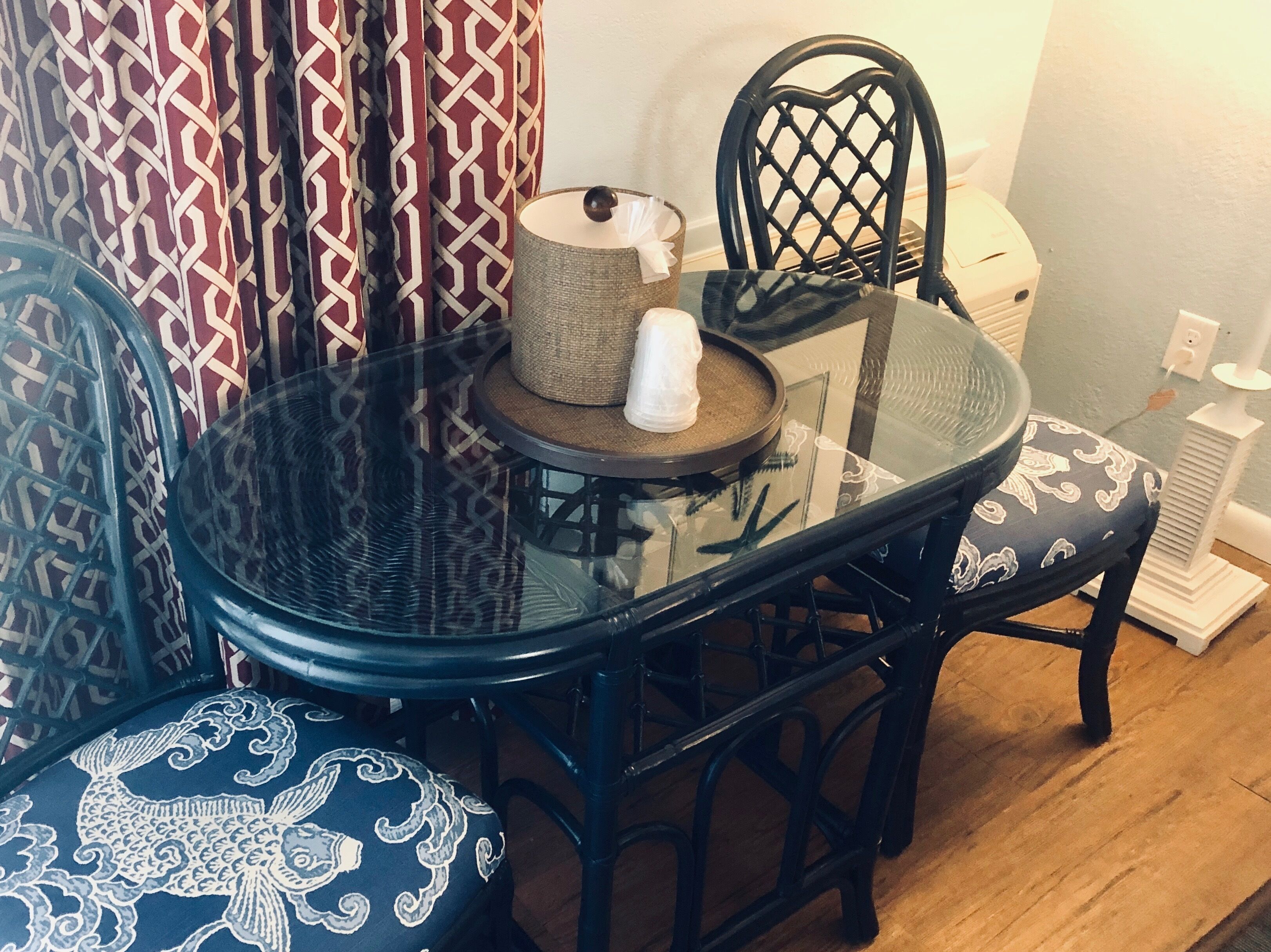 premium bedding, blackout curtains, iron/ironing board, free wifi