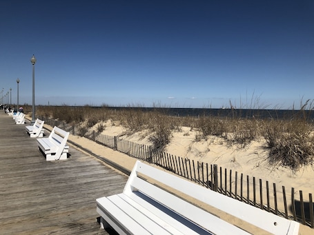 Beach nearby, sun loungers. Beach View Hotel