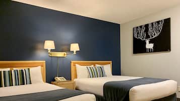 Standard Double Room, 2 Double Beds | Premium bedding, desk, blackout drapes, iron/ironing board