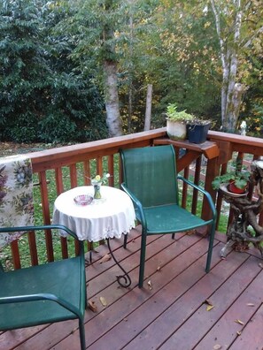 Room, Private Bathroom (Garden/forest view room) | Terrace/patio - Scott Creek Farm (Happy Valley)