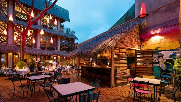 Front of property - evening/night - Papelillo Lofts (Sayulita)