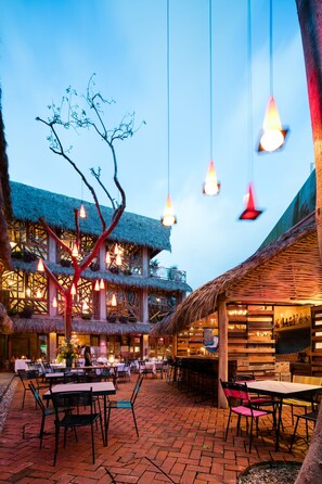 Front of property - evening/night - Papelillo Lofts (Sayulita)