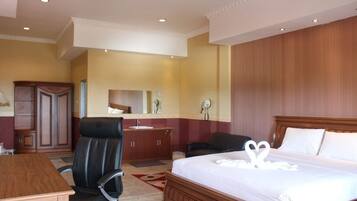 Minibar, in-room safe, desk, blackout curtains