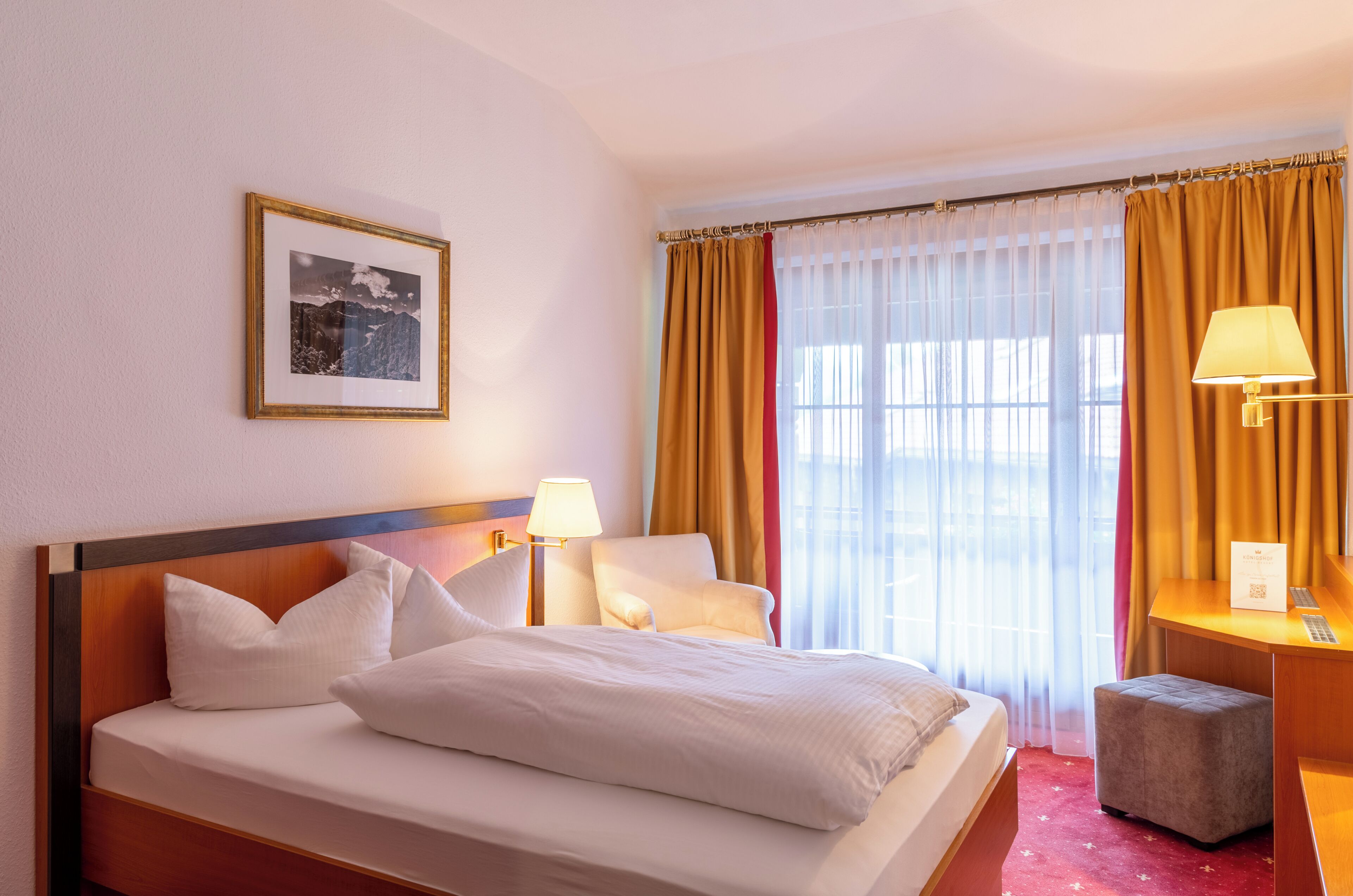 Comfort enkelrum - balkong - utsikt mot bergen