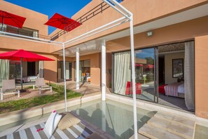 Junior Suite, 1 Bedroom, Garden View, Poolside | Terrace/patio