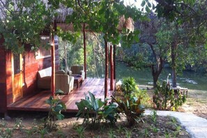 Wooden Bungalow (Fan Room) | Terrace/patio - Rabbit Bungalow (Ranong)