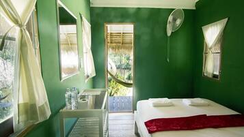 Wooden Bungalow (Fan Room) | Free WiFi