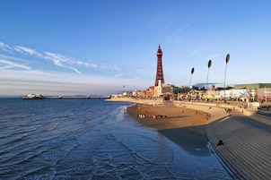 On the beach, white sand