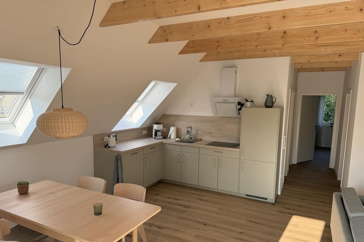 Design appartement, privébadkamer (Große Maräne Oben) | Privékeuken