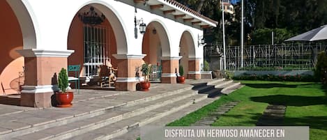 Majoituspaikan julkisivu