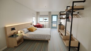 Premier Room, 1 King Bed, Oceanfront | Premium bedding, blackout drapes, iron/ironing board, free WiFi - Atlantic View Hotel (Dewey Beach)