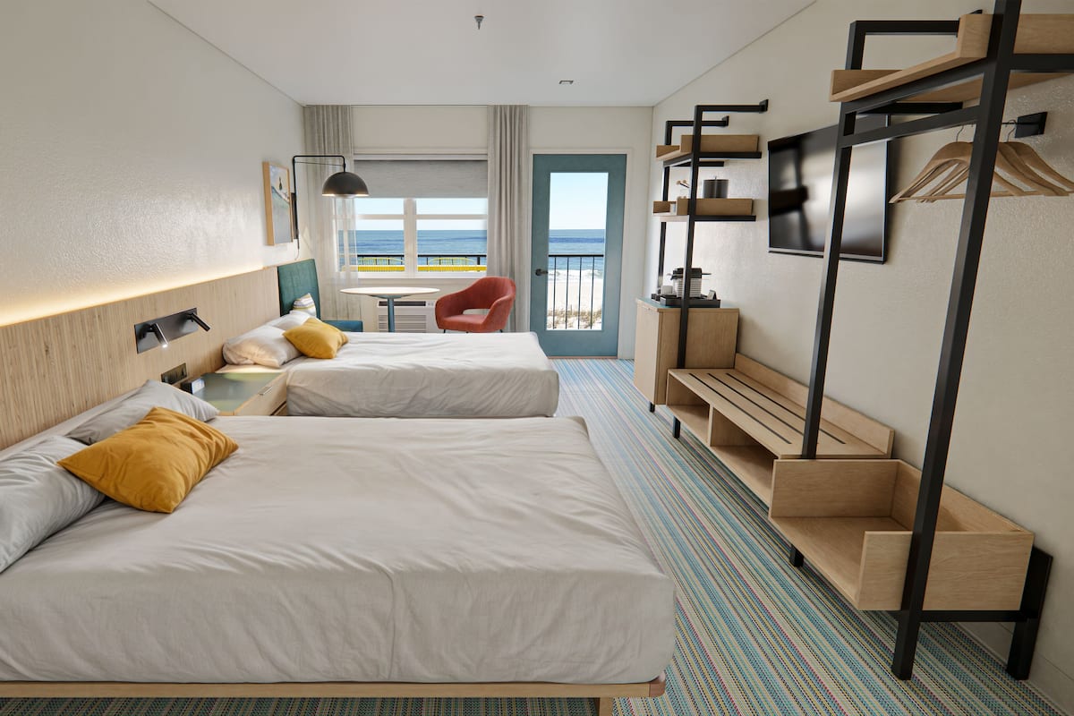 Premium bedding, blackout drapes, iron/ironing board, free WiFi