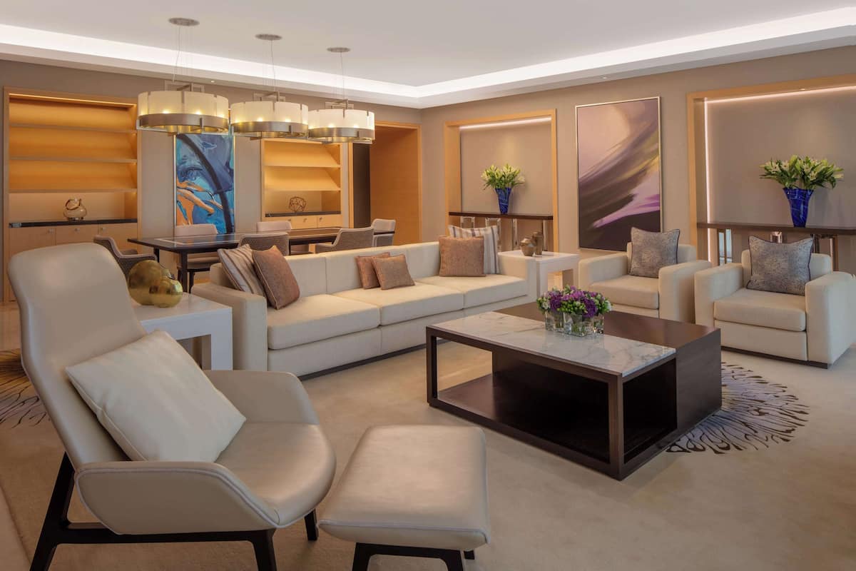 Presidential Suite, 2 Bedrooms | Hypo-allergenic bedding, minibar, in-room safe, desk