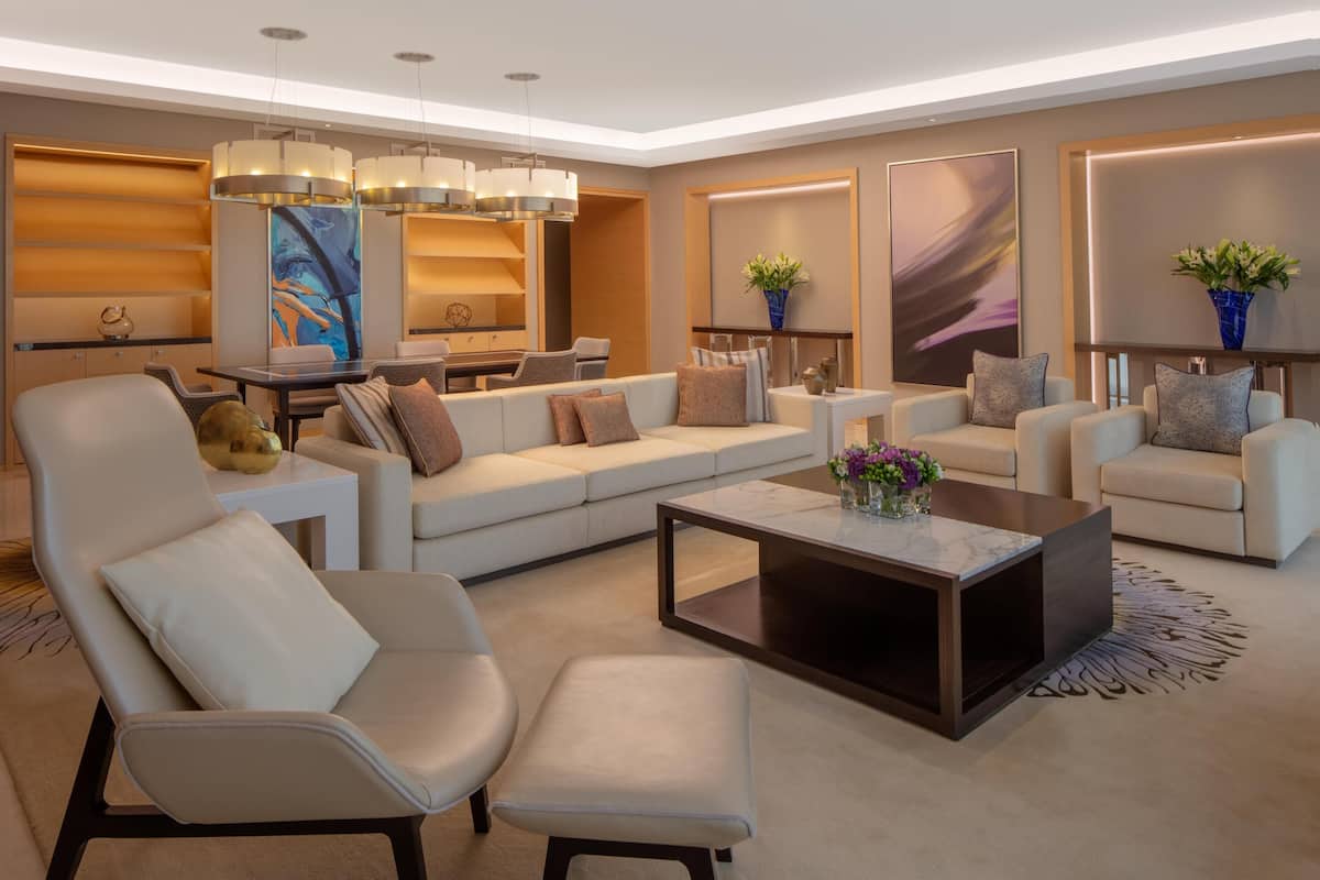 Presidential Suite, 2 Bedrooms | Hypo-allergenic bedding available, minibar, in-room safe, desk