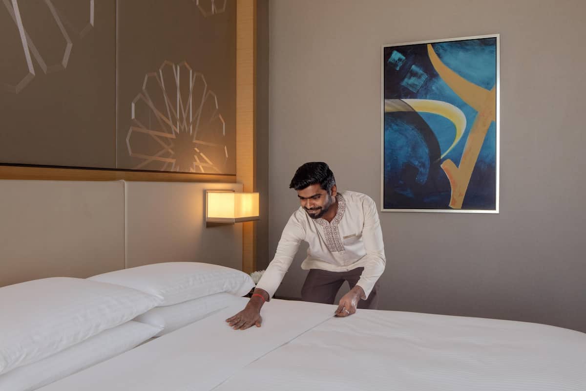 Hypo-allergenic bedding available, minibar, in-room safe, desk