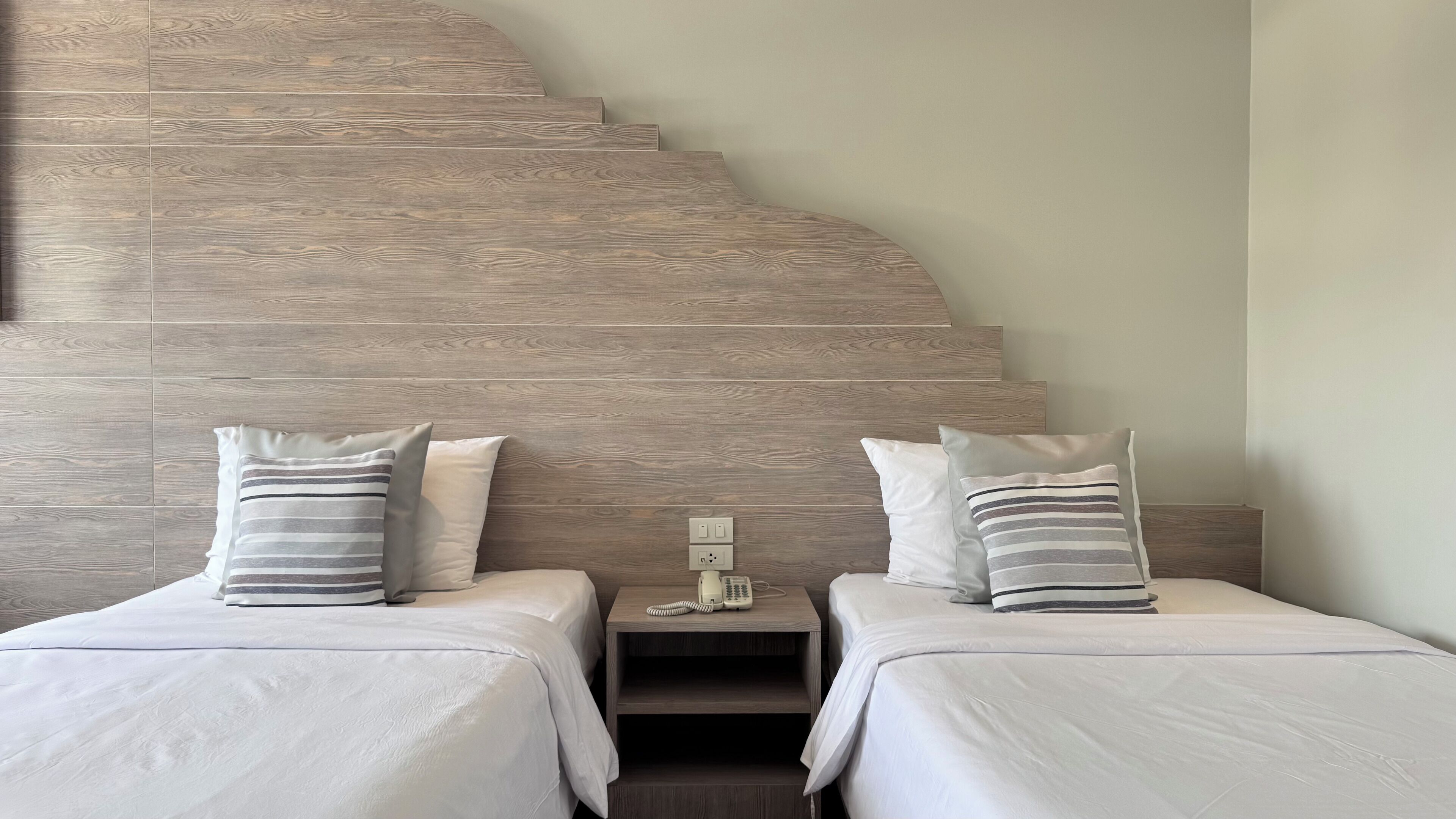 superior twin room | free minibar items, in-room safe, desk, blackout curtains