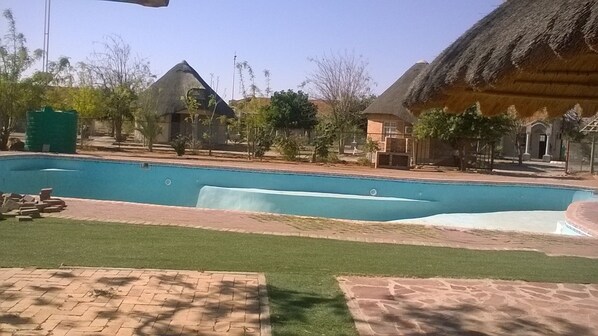 Outdoor pool, free pool cabanas