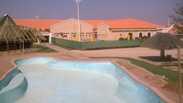 Outdoor pool, free cabanas