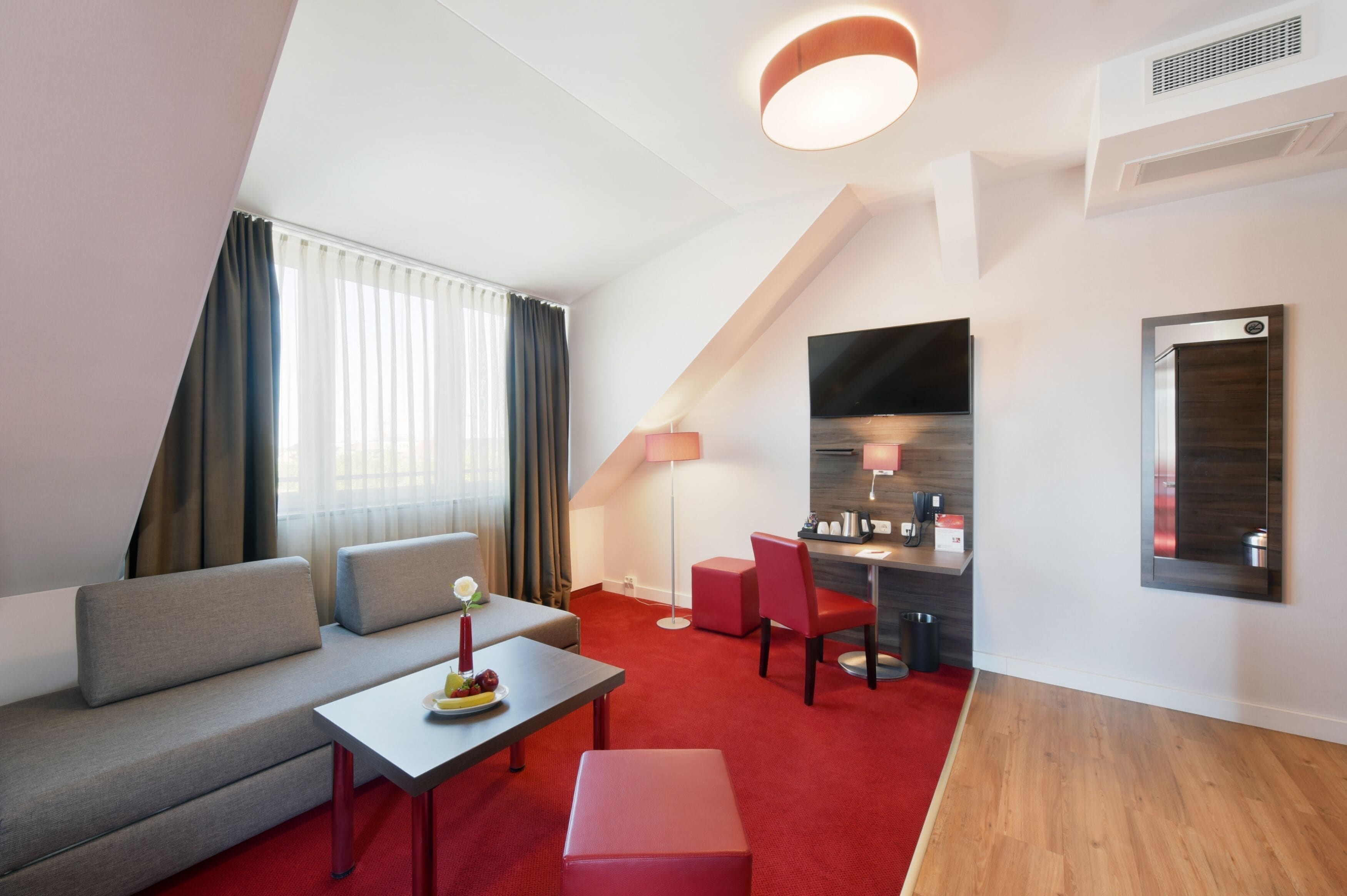 apartment (4 persons) | living area | 43-inch flat-screen tv with satellite channels, tv