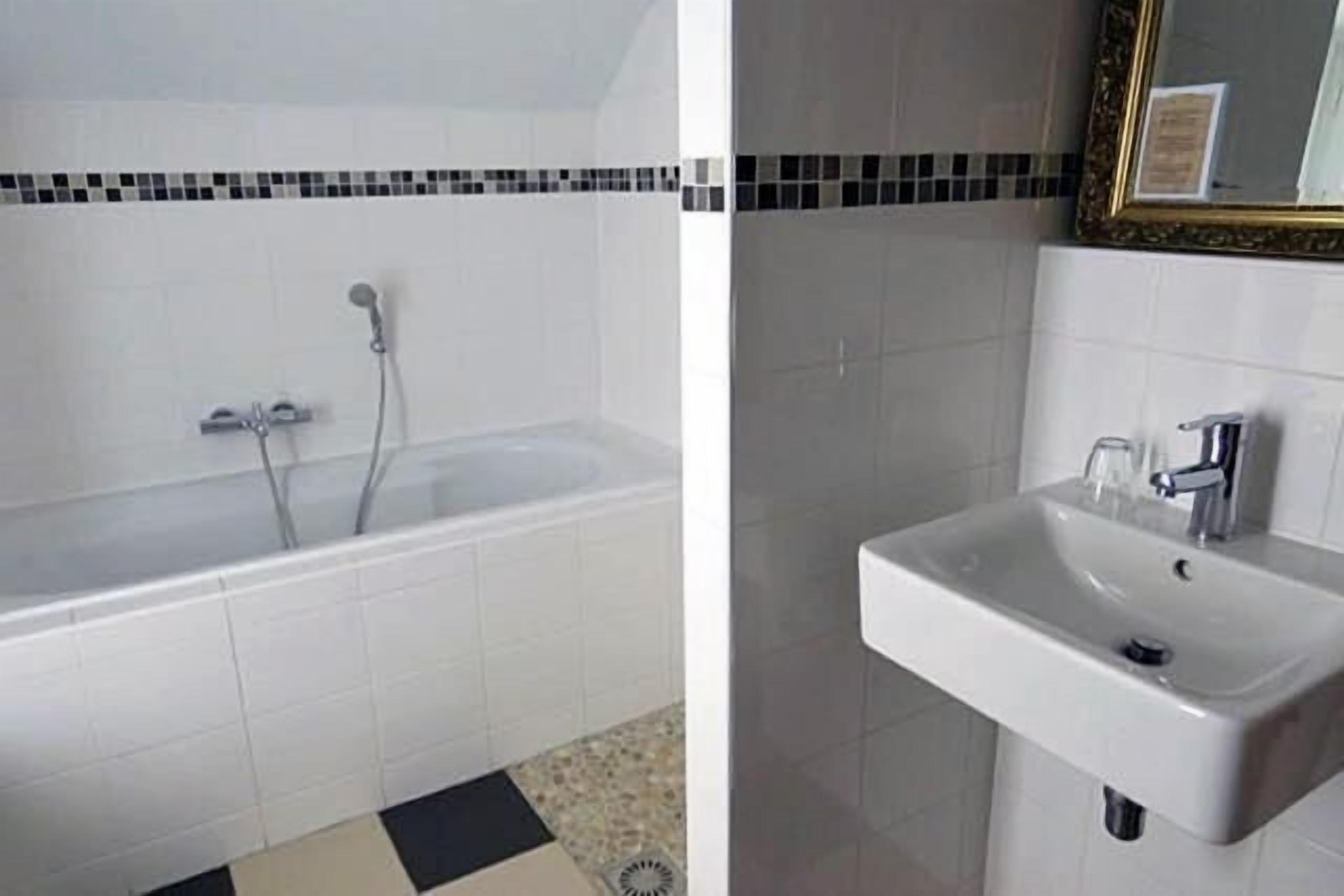 free toiletries, hair dryer, towels