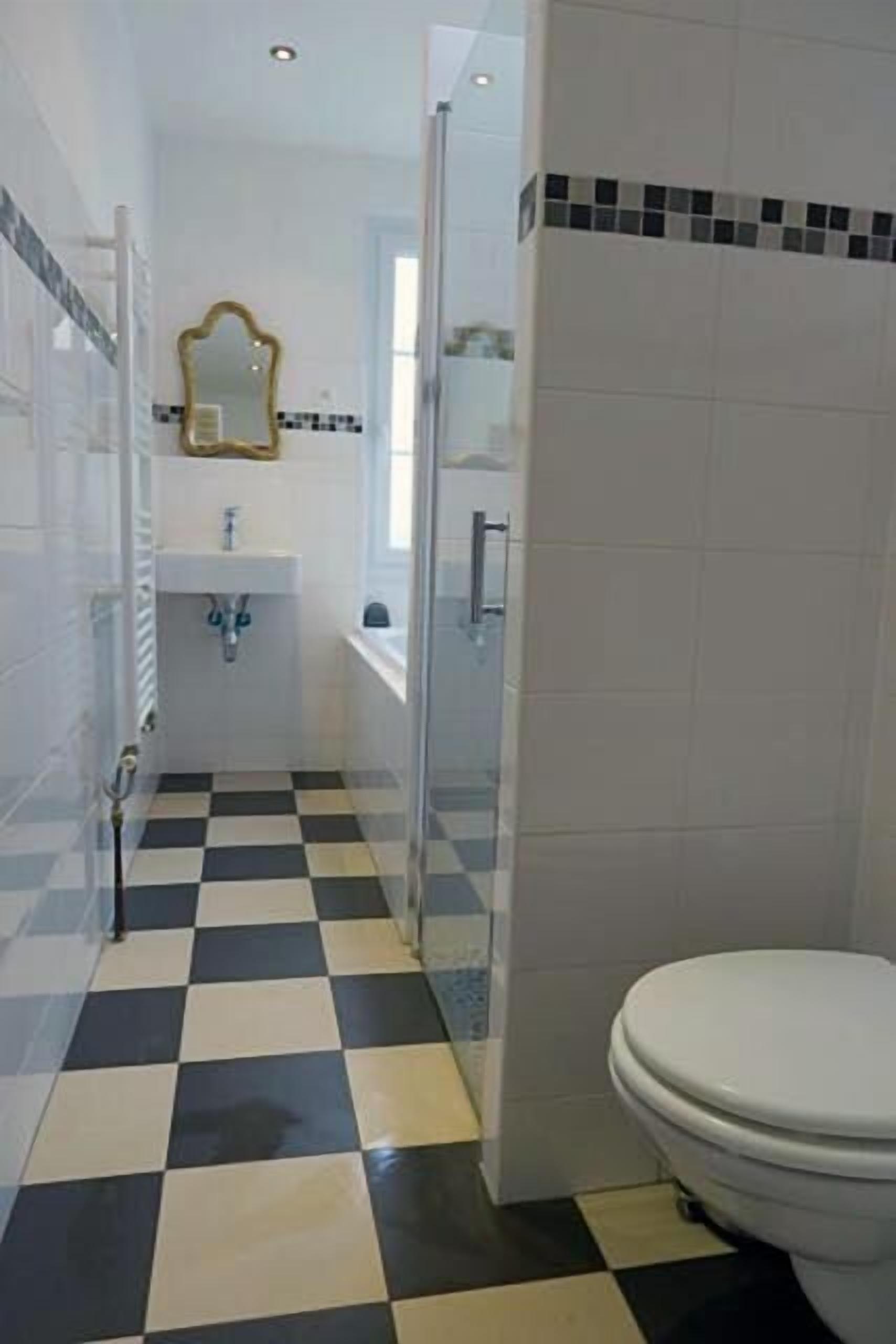 free toiletries, hair dryer, towels