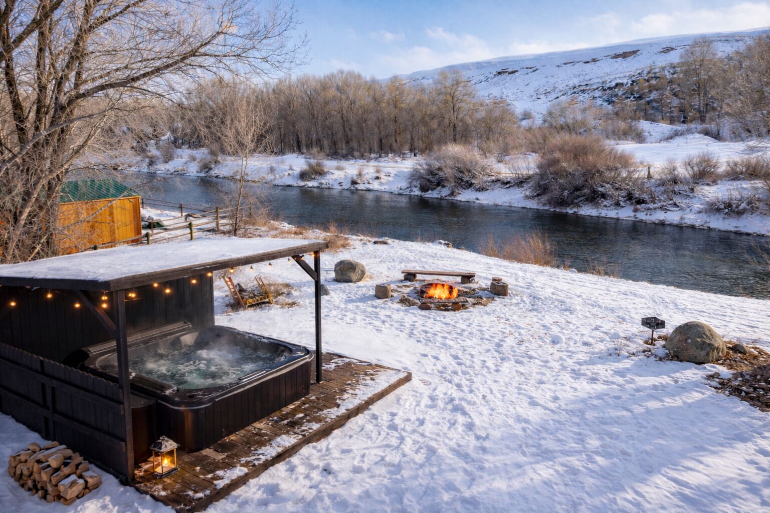 Bain à remous extérieur