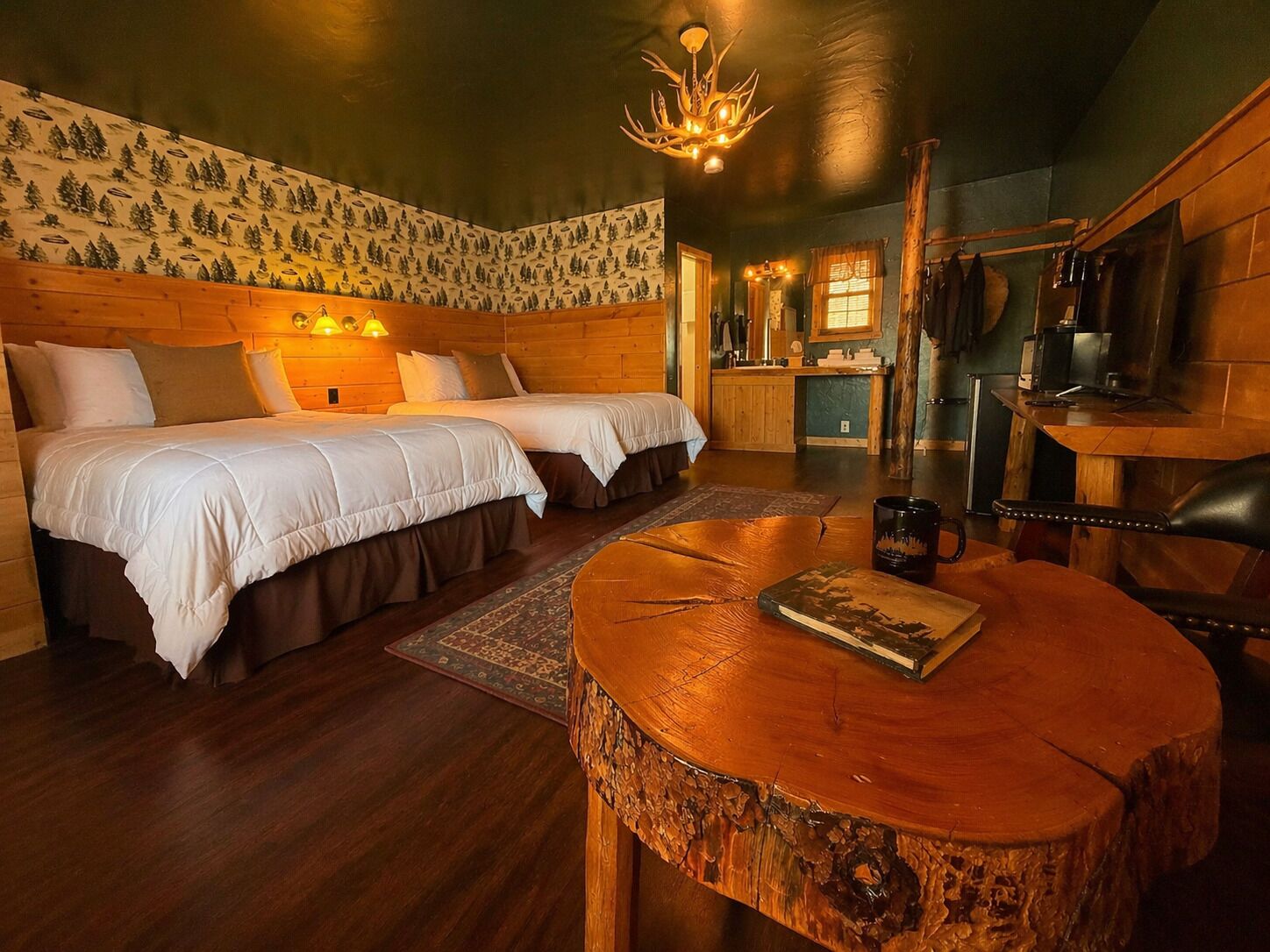 Premium Room, 2 Queen Beds (Room 14, bottom floor) | Premium bedding, iron/ironing board, free WiFi, bed sheets