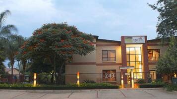 Front of property – evening/night