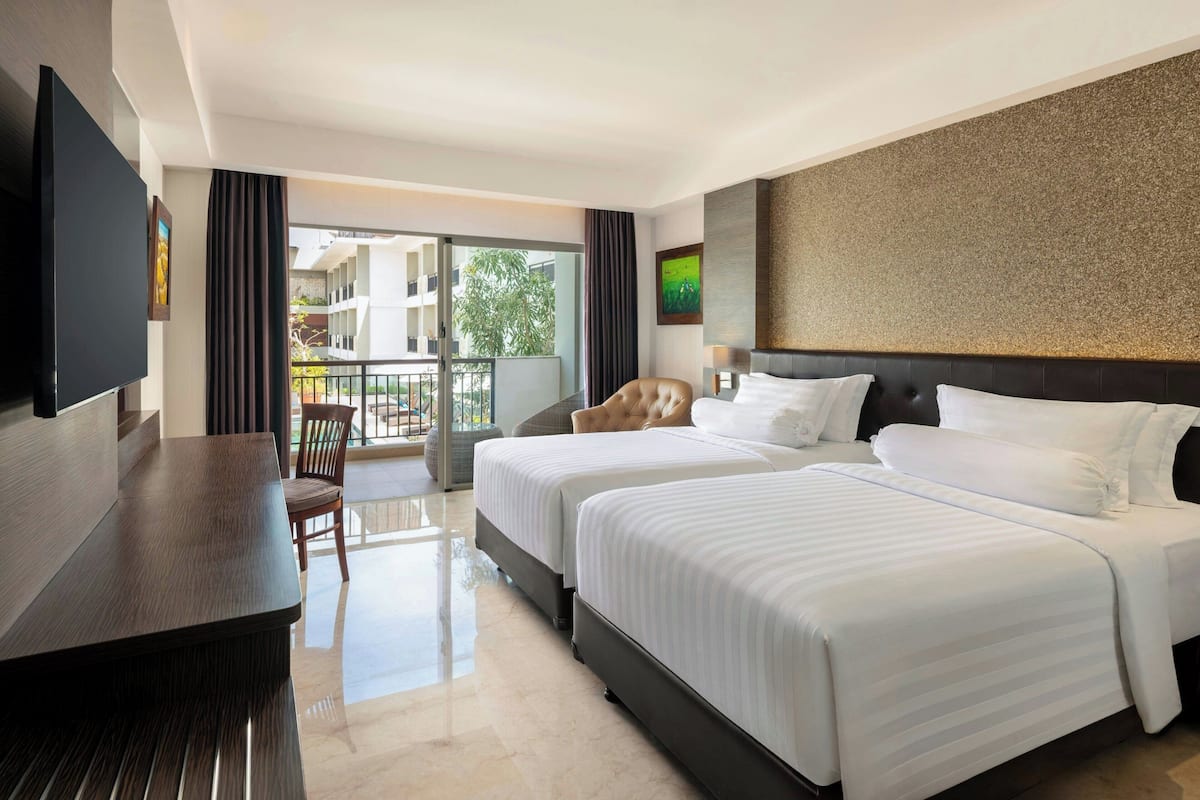 Room, 2 Twin Beds, Balcony, Pool View (Balcony) | Pool | 2 outdoor pools, open 6:30 AM to 6:00 PM, pool umbrellas, sun loungers
