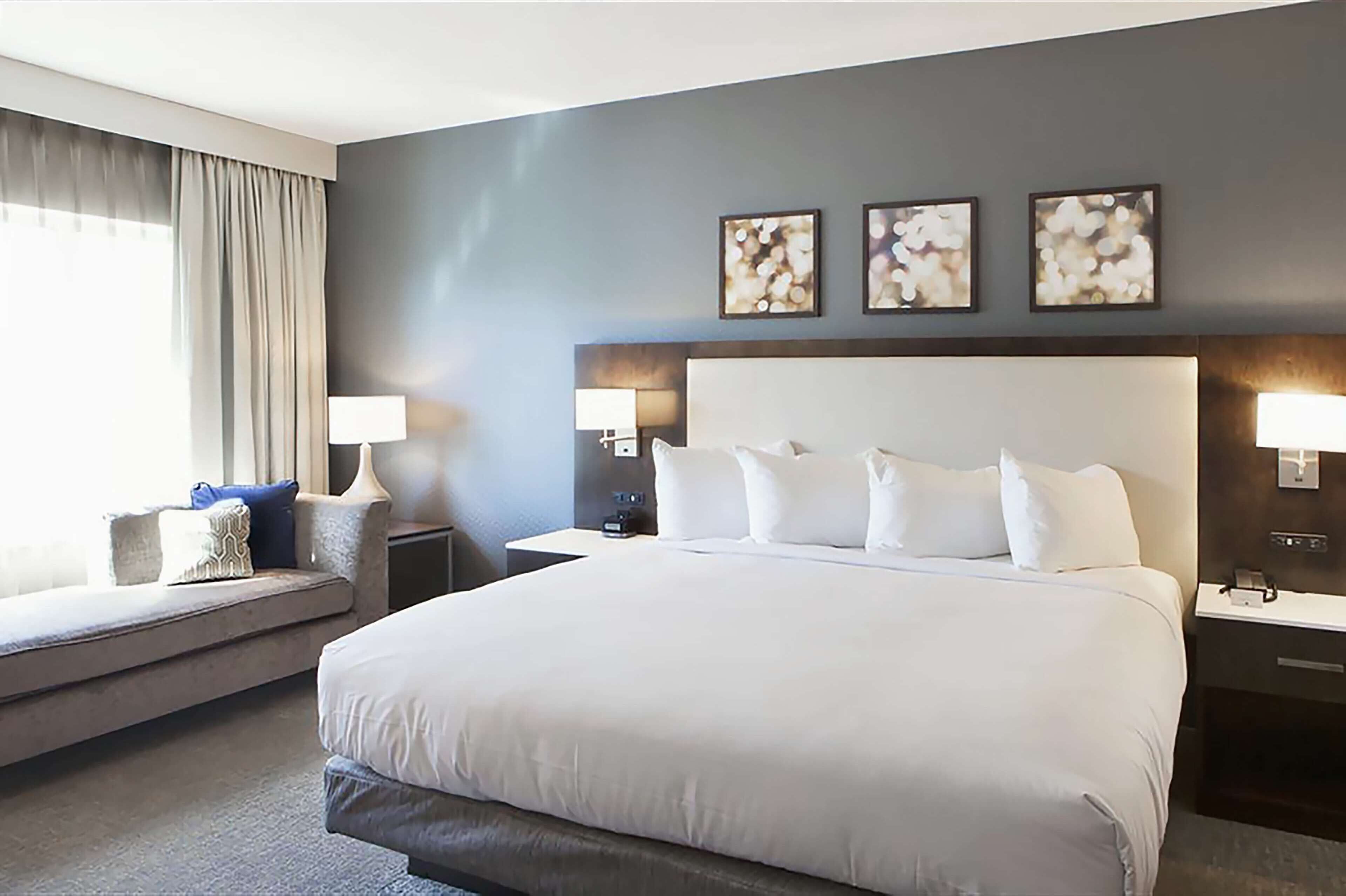 premium bedding, in-room safe, desk, laptop workspace