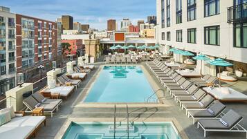 Outdoor pool, cabanas (surcharge), pool umbrellas