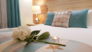 Romantische Villa, 2 Schlafzimmer, Terrasse, Blick auf die Anlage