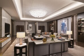 Presidential-Suite, 1 King-Bett | Wohnbereich
