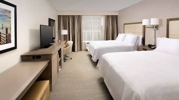 Premium bedding, down comforters, in-room safe, desk