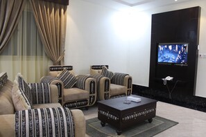 Apartment, 1 Schlafzimmer | Zimmersafe, Schreibtisch, Verdunkelungsvorhänge, schallisolierte Zimmer