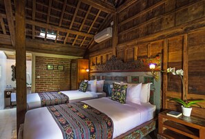 Seprai premium, brankas, meja kerja, dan tempat tidur lipat/tambahan