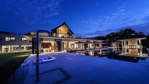 Front of property - evening/night