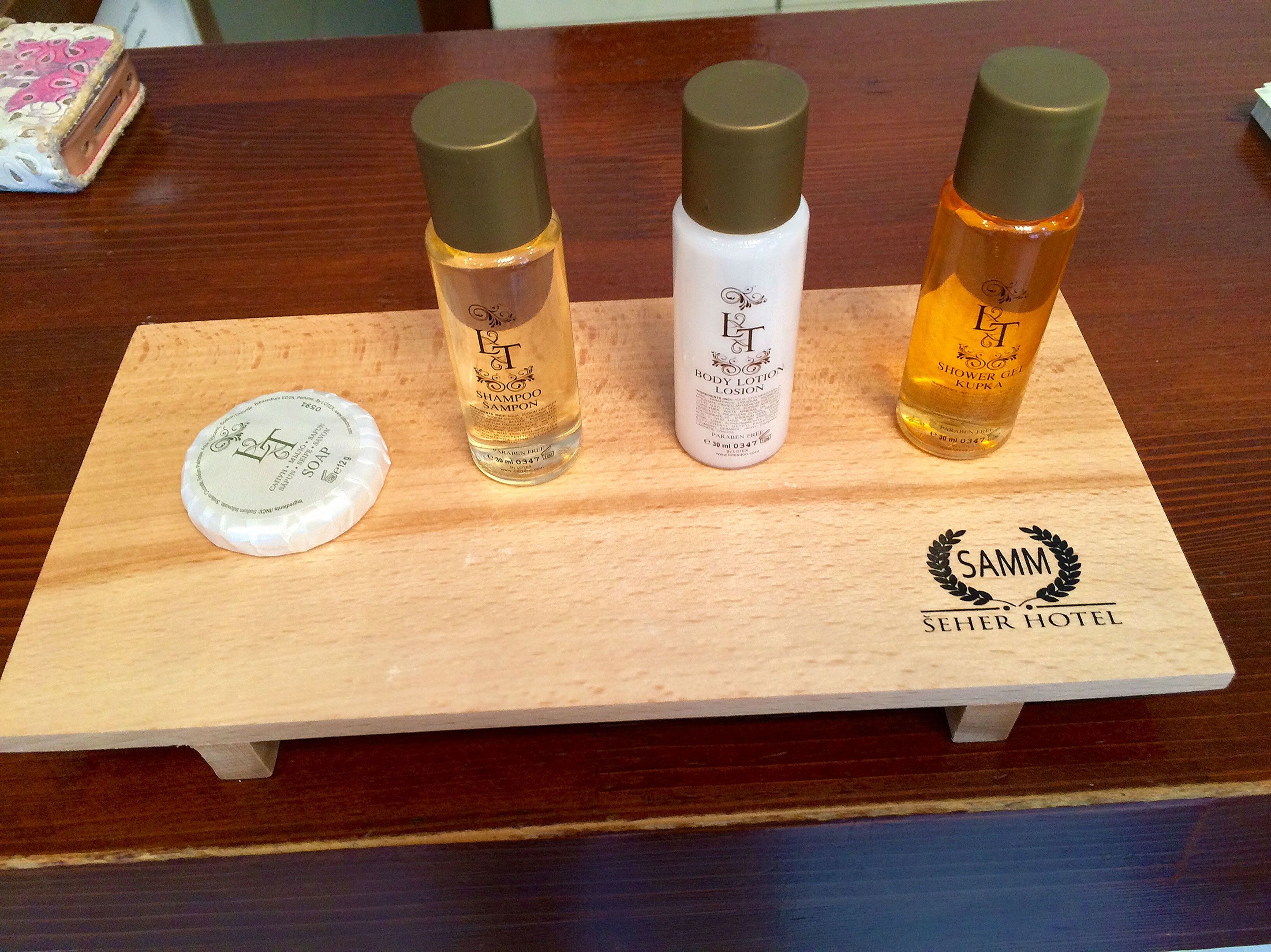 shower, free toiletries, hair dryer, slippers