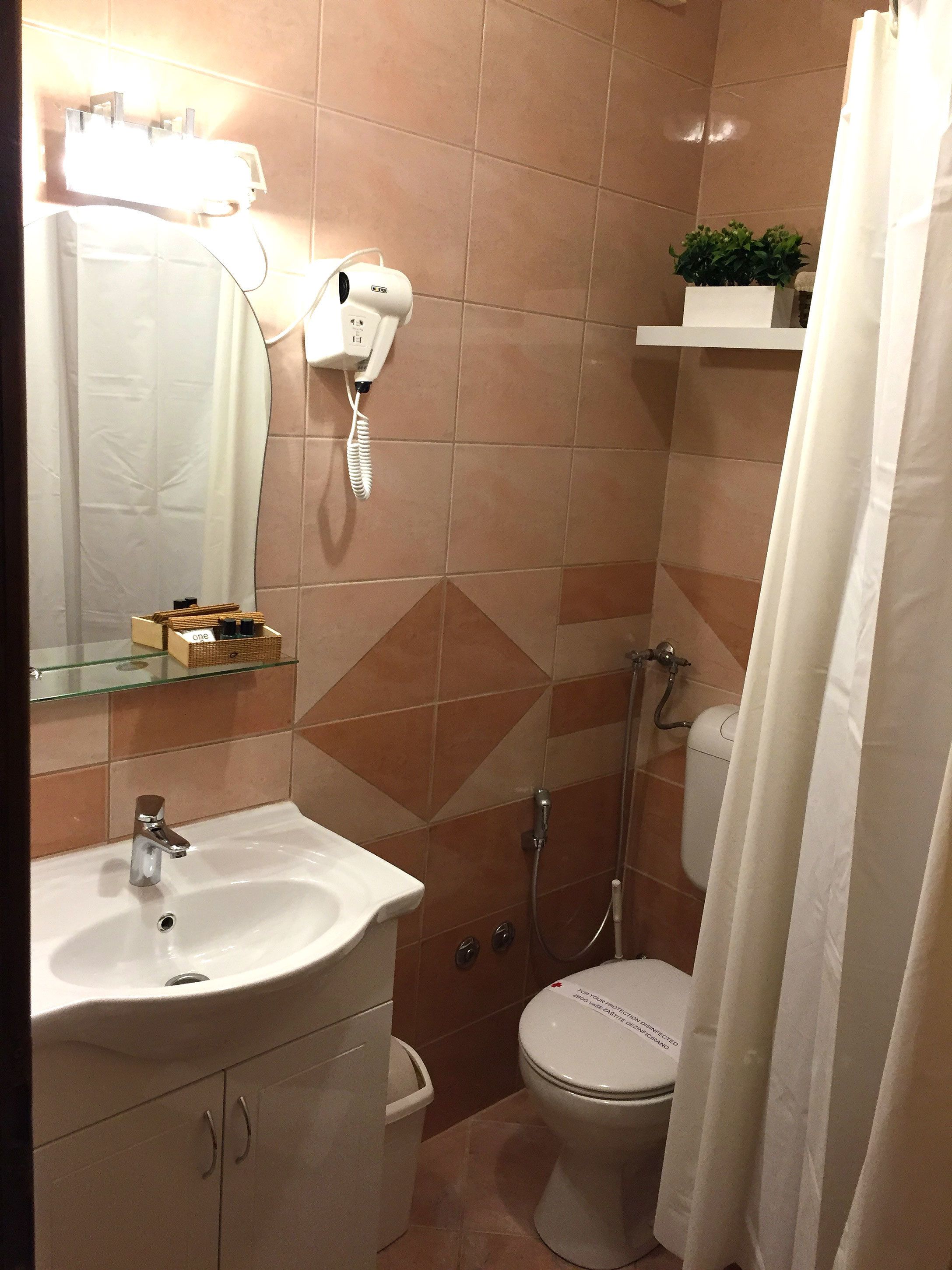 deluxe double room, non smoking, private bathroom | bathroom | shower, free toiletries, hair dryer, slippers