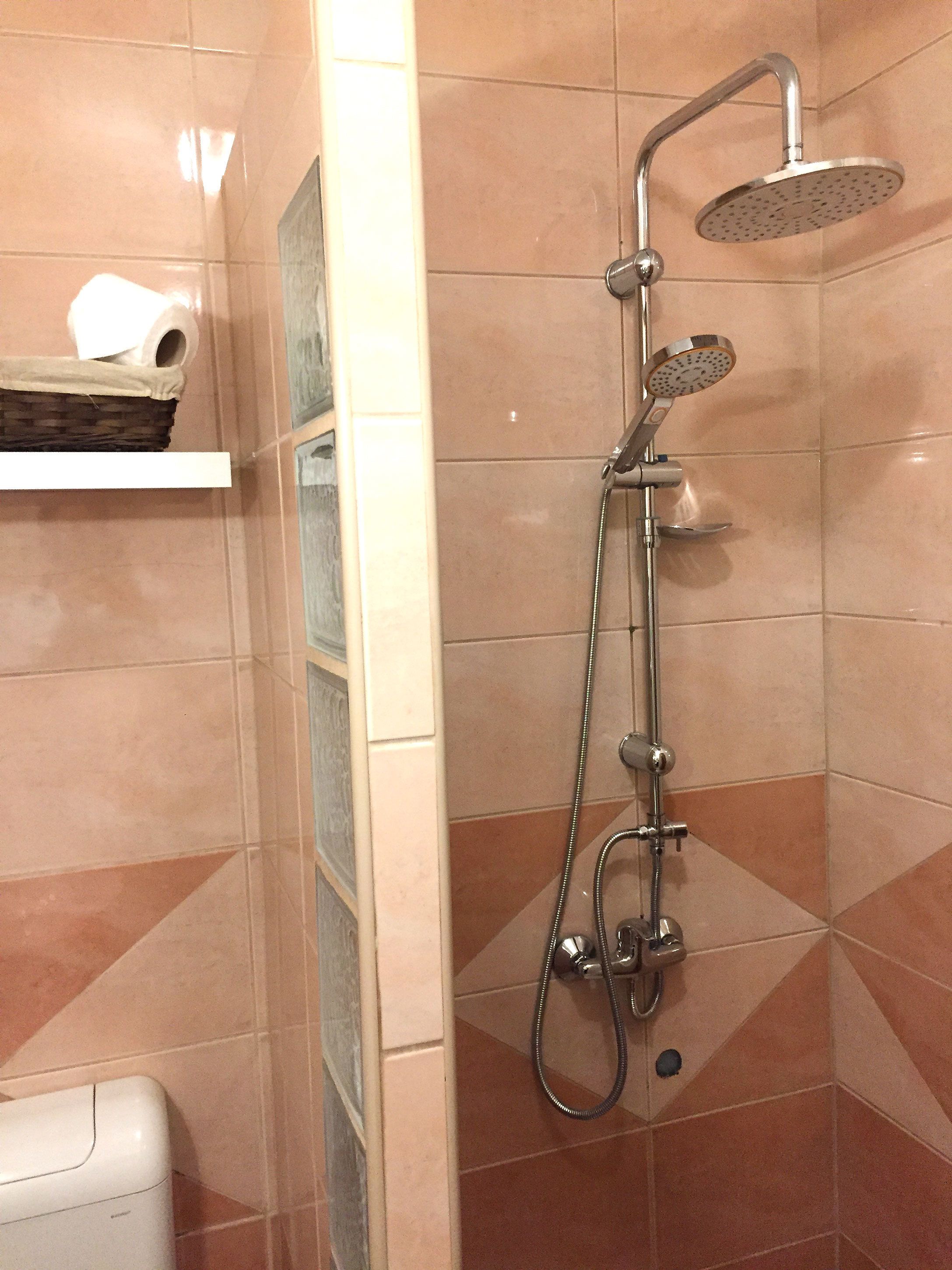 deluxe double room, non smoking, private bathroom | bathroom shower