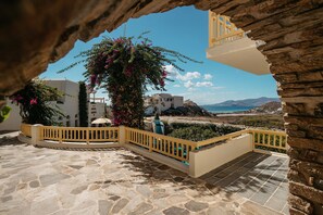 Triple Room, Sea View | Terrace/patio - Proteas Hotel & Suites (Naxos)