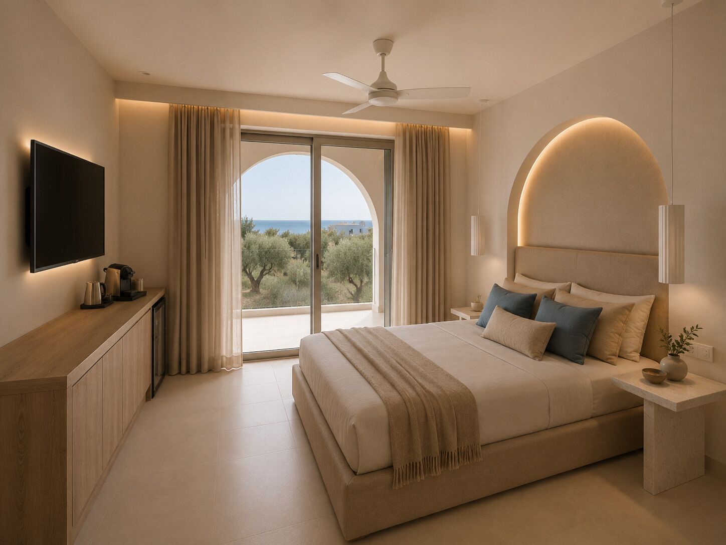 Deluxe Double Room, Pool View | In-room safe, soundproofing, free WiFi, bed sheets
