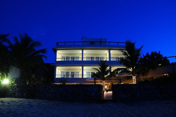 Front of property – evening/night