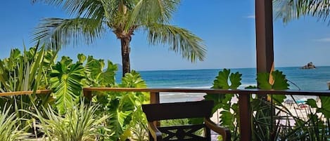 Exclusive Room, Patio, Sea View | Minibar, in-room safe, soundproofing, bed sheets