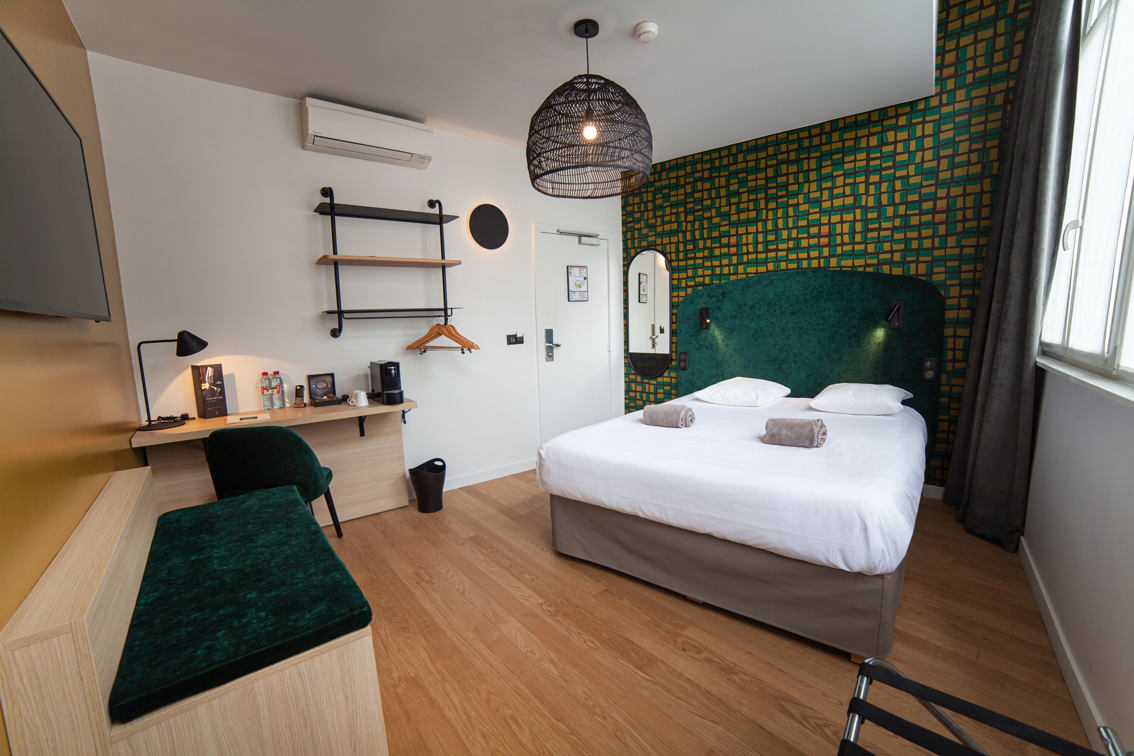 double or twin room (privilege) | premium bedding, memory-foam beds, desk, blackout curtains