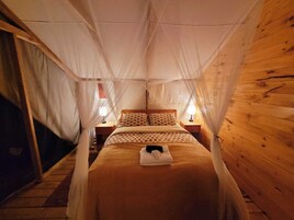 Barraca superluxo | Roupas de cama premium, cortinas blackout, quartos à prova de som