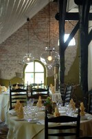 Dinner served, international cuisine