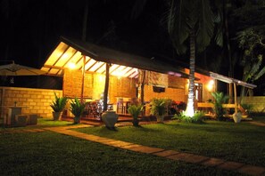 Front of property – evening/night