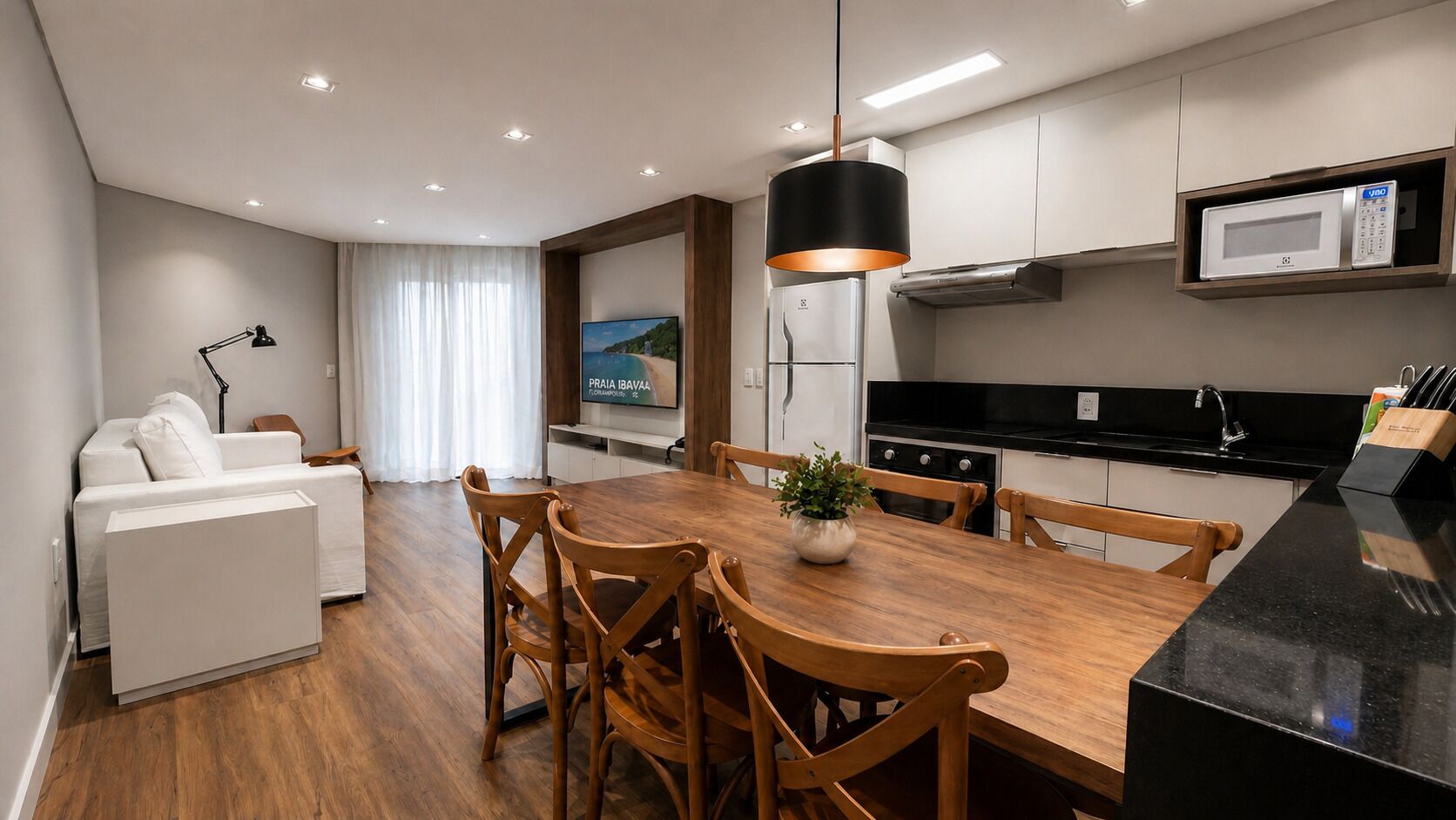 Apartamento premium, 2 quartos | Sala de jantar